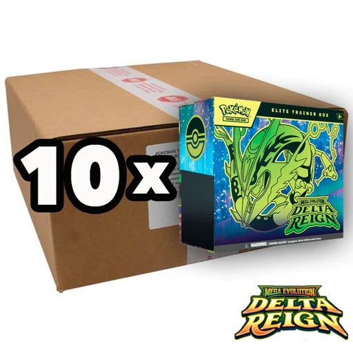 PRE-ORDER | Pokémon TCG Mega Evolution: Delta Reign Elite Trainer Box Case ×10 (English)